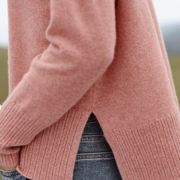 Garnet Hill Highline Cashmere Sweater - Size Lg - Picture 5 of 8